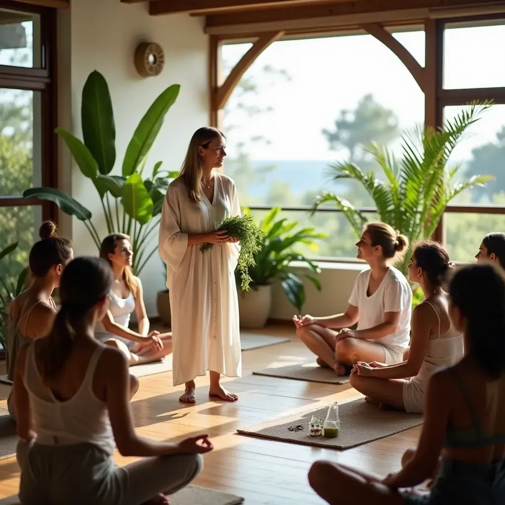 Ručni rad u pripremi čaja s palmettom i koprivom